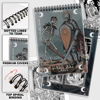 NETHOUSE Dark Art Tarot Coloring Pages For Adults