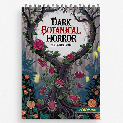 NETHOUSE Dark Botanical Horror Coloring Book For Adults