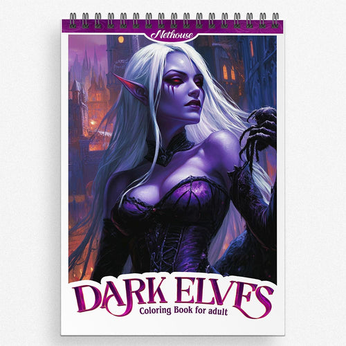NETHOUSE Dark Elves Coloring Book for Adults