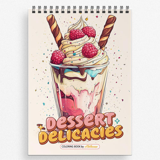 NETHOUSE Dessert Delicacies Coloring Book For Adults