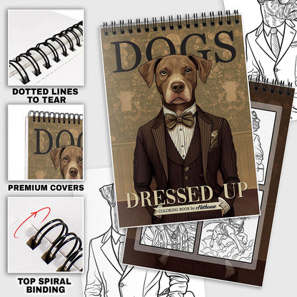 NETHOUSE Dogs Dressed Up Coloring Pages For Adults