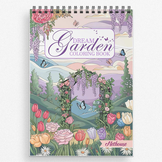 NETHOUSE Dream Garden Coloring Book For Adults 