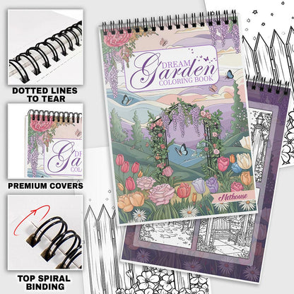 NETHOUSE Dream Garden Coloring Pages For Adults 