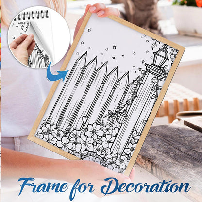 NETHOUSE Dream Garden Spiral Bound Coloring Book For Adults 