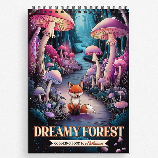 NETHOUSE Dreamy Forest Coloring Book For Adults