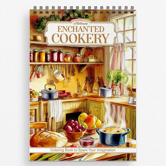 NETHOUSE Enchanted Cookery Coloring Book for Adults