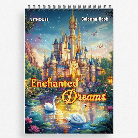 NETHOUSE Enchanted Dreams Coloring Book for Adults