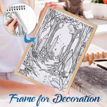 NETHOUSE Enchanted Grove Spiral Bound Coloring Book For Adults