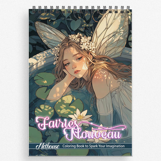 NETHOUSE Fairies Nouveau Coloring Book For Adults