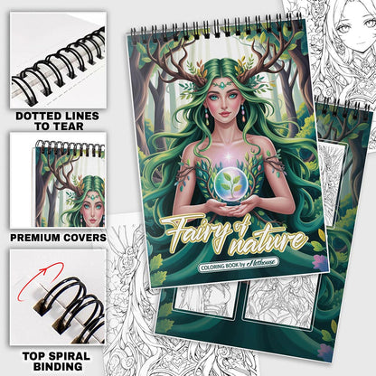 NETHOUSE Fairy Of Nature Coloring Pages For Adults
