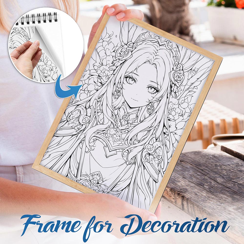 NETHOUSE Fairy Of Nature Spiral Bound Coloring Book For Adults