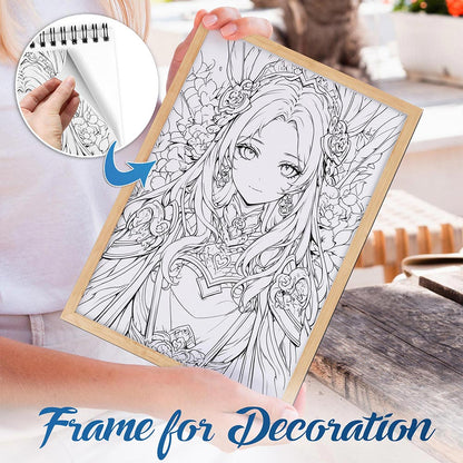 NETHOUSE Fairy Of Nature Spiral Bound Coloring Book For Adults