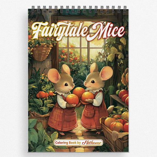 NETHOUSE Fairytale Mice Coloring Book For Adults