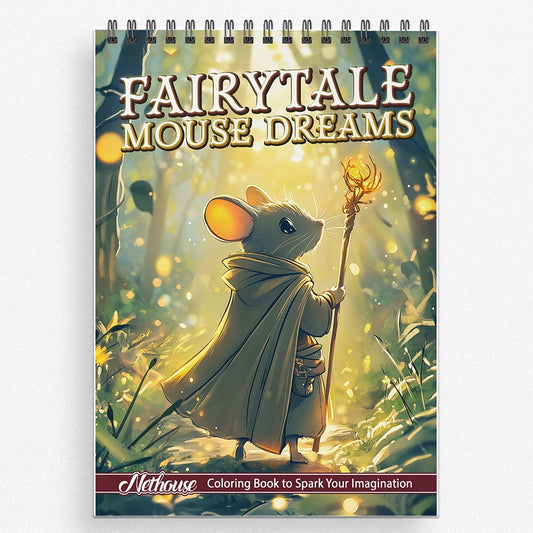 NETHOUSE Fairytale Mouse Dreams Coloring Book For Adults