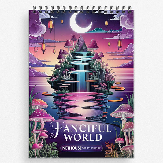 NETHOUSE Fanciful World Coloring Book for Adults