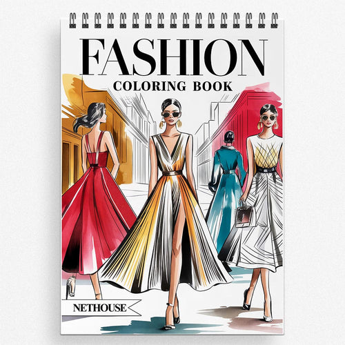 NETHOUSE Fashion Coloring Book for Adults