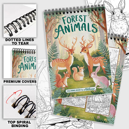NETHOUSE Forest Animals Coloring Pages for Adults