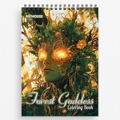 NETHOUSE Forest Goddess Coloring Book for Adults
