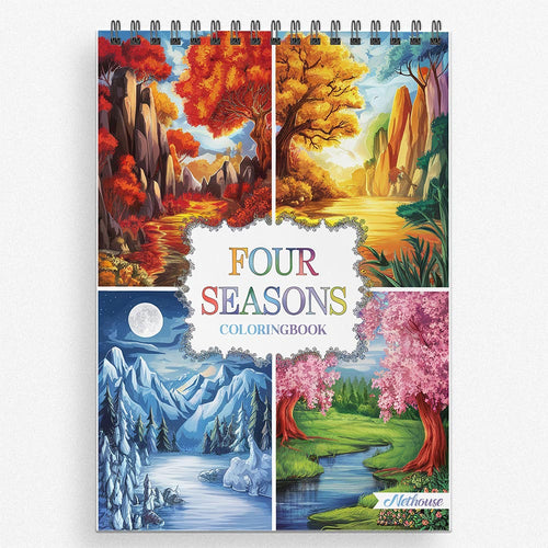 NETHOUSE Four Seasons Coloring Book For Adults