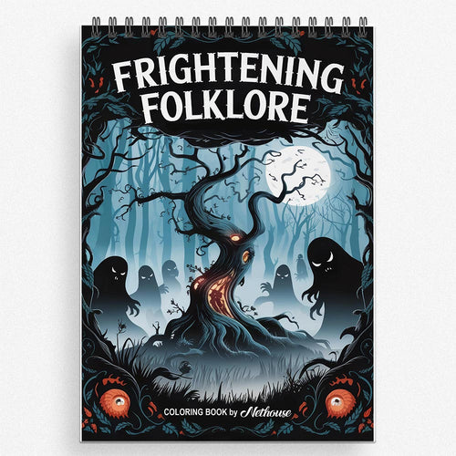 NETHOUSE Frightening Folklore Coloring Book for Adults