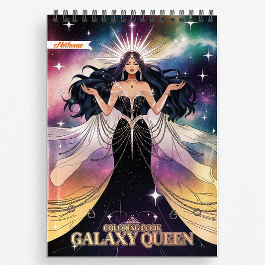 NETHOUSE Galaxy Queen Coloring Book For Adults