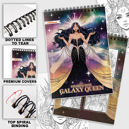 NETHOUSE Galaxy Queen Coloring Pages For Adults