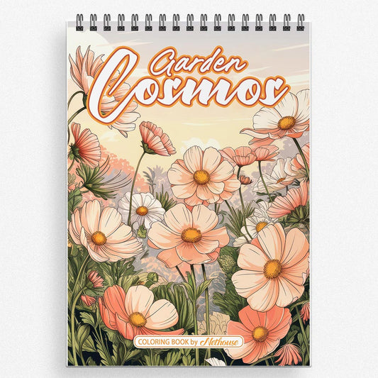 NETHOUSE Garden Cosmos Coloring Book For Adults