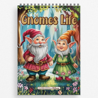 NETHOUSE Gnomes Life Coloring Book For Adults