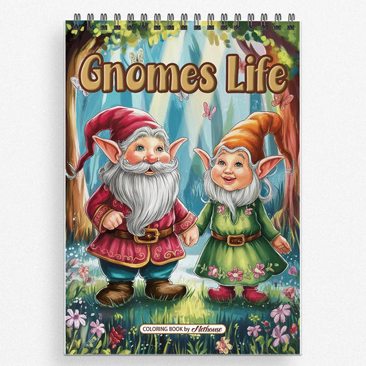 NETHOUSE Gnomes Life Coloring Book For Adults