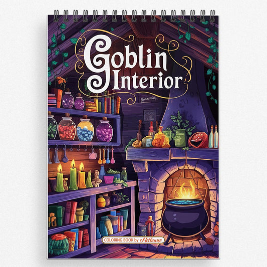 NETHOUSE Goblin Interior Coloring Book For Adults