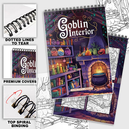 NETHOUSE Goblin Interior Coloring Pages For Adults