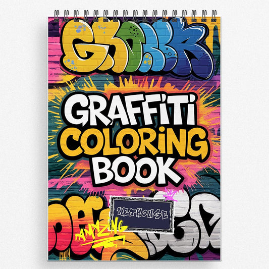 NETHOUSE Graffiti Coloring Book for Adults