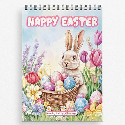 NETHOUSE Happy Easter Coloring Book For Adults