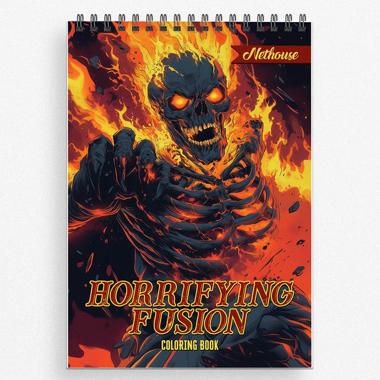 NETHOUSE Horrifying Fusion Coloring Book For Adults