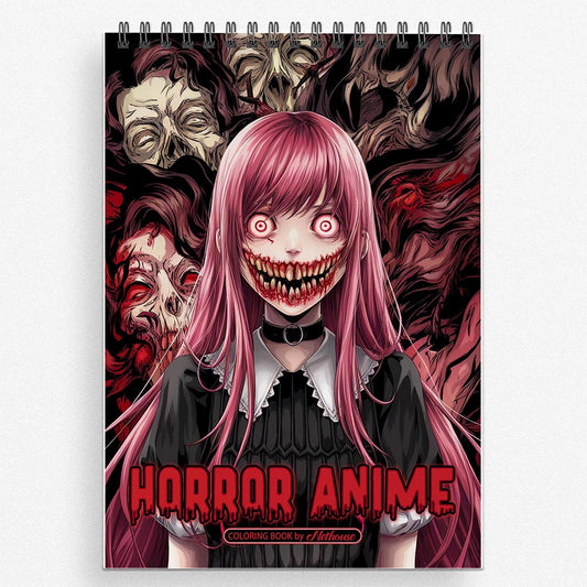 NETHOUSE Horror Anime Coloring Book For Adults