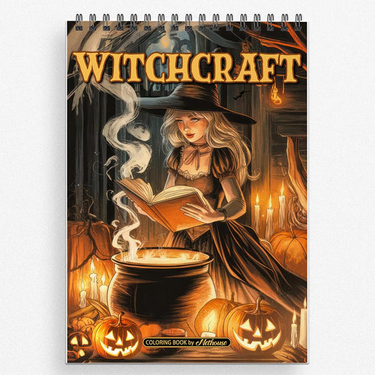 NETHOUSE House Witchcraft Coloring Book For Adults