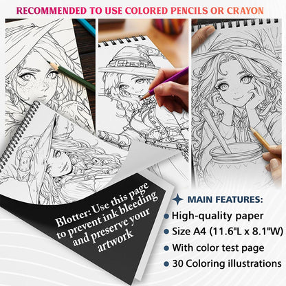 NETHOUSE House Witchcraft Coloring Sheets For Adults