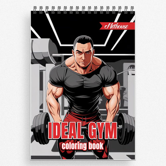 NETHOUSE Ideal Gym Coloring Book For Adults