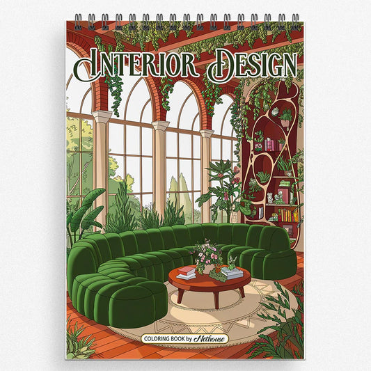 NETHOUSE Interior Design Coloring Book For Adults