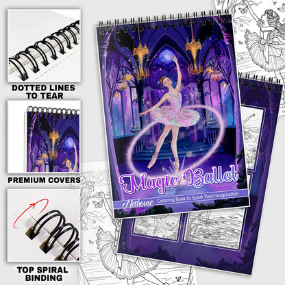 NETHOUSE Magic Ballet Coloring Pages For Adults