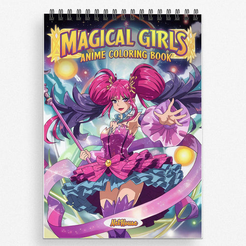 NETHOUSE Magical Girls Anime Coloring Book For Girls