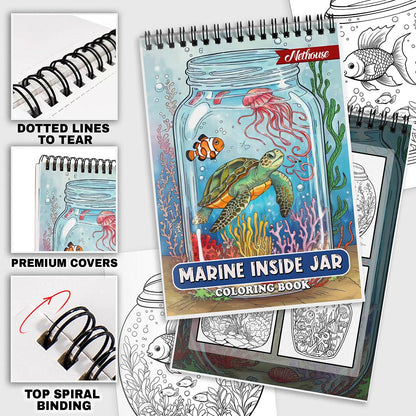 NETHOUSE Marine Inside Jar Coloring Pages For Adults