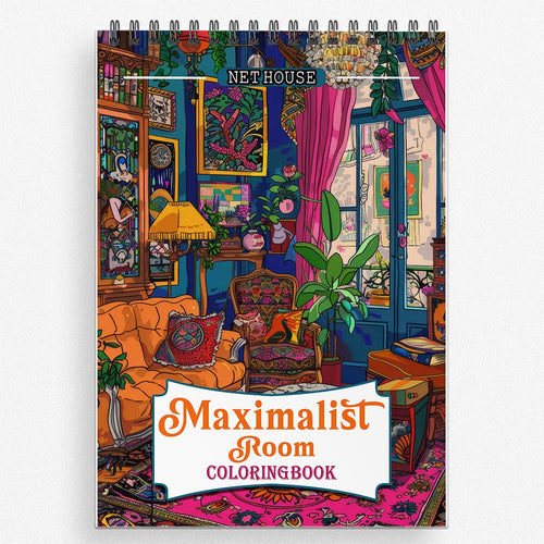 NETHOUSE Maximalist Room Coloring Book for Adults