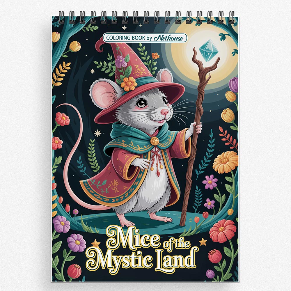 NETHOUSE Mice of The Mystic Land Coloring Book For Adults