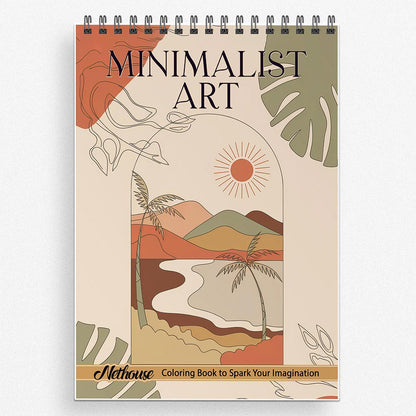 NETHOUSE Minimalist Art Coloring Book For Adults