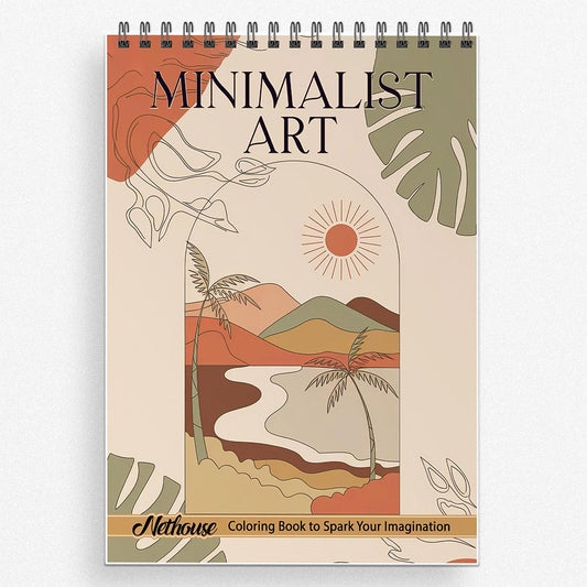 NETHOUSE Minimalist Art Coloring Book For Adults