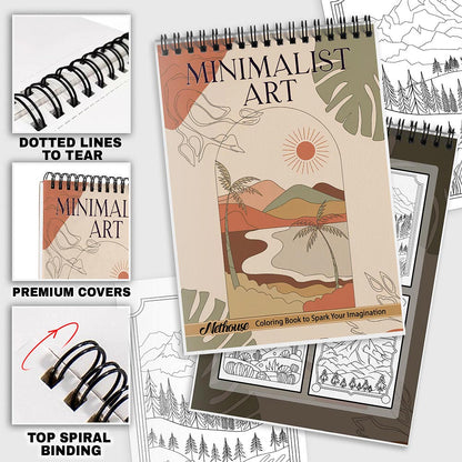 NETHOUSE Minimalist Art Coloring Pages For Adults