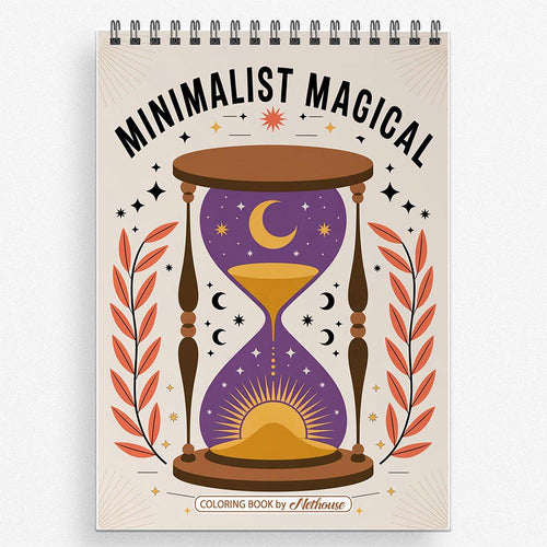 NETHOUSE Minimalist Magical Coloring Book For Adults