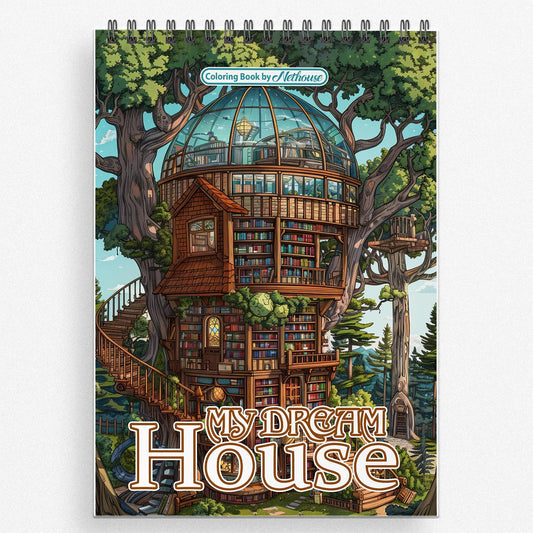 NETHOUSE My Dream House Coloring Book For Adults