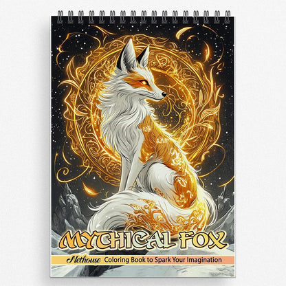 NETHOUSE Mythical Fox Coloring Book For Adults